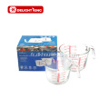 Ensemble de 2 tasses à mesurer en verre borosilicaté élevé